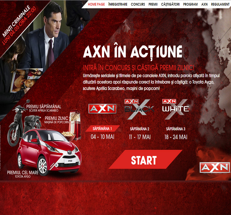 Online contest - AXN in action
