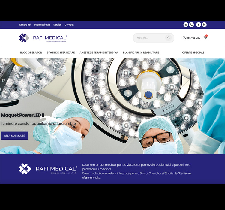 Online shop for medical instruments